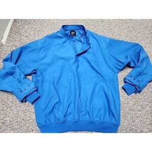 Zero Restriction Performance 1/4 Snap  Men L Golf Windbreaker Pullover ZR Blue